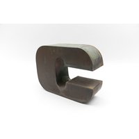Beautiful Patinated Copper Letter "C." Mid-Century Modern, 1960S Germany von HomeDorado