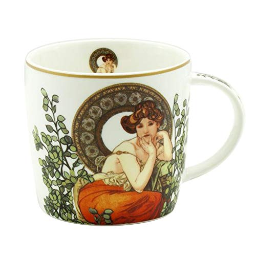 HomeElements Porzellan Tasse 0,3 l, Mucha von HomeElements