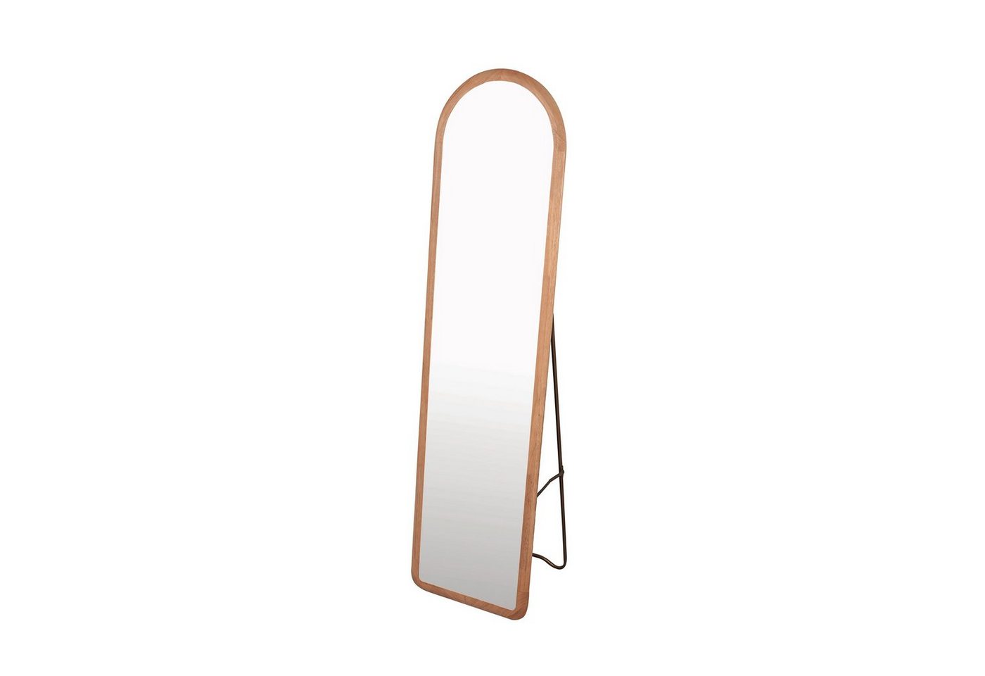 HomeGuru Standspiegel Gebogener Ganzkörperspiegel mit Standfuß, Wandspiegel aus Massivholz (1-St., Packung) von HomeGuru