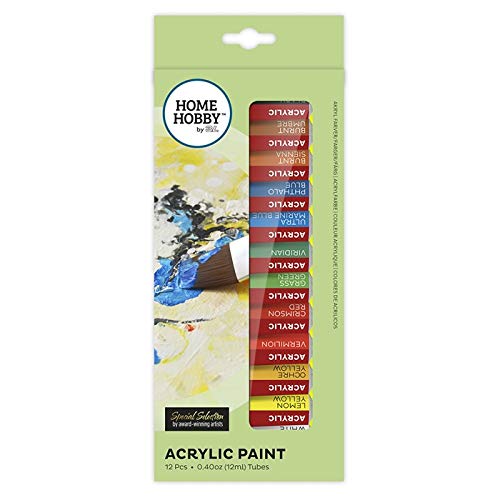 HomeHobby by 3L 14011, Acrylic Paint, 12 ml/ 0.40 oz (12 Tubes), Multiple, 12ml von HomeHobby by 3L