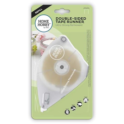 HomeHobby by 3L E-Z Runner Grand doppelseitige Nachfüllpatrone Permanet, Clear, 42m/140' von HomeHobby by 3L
