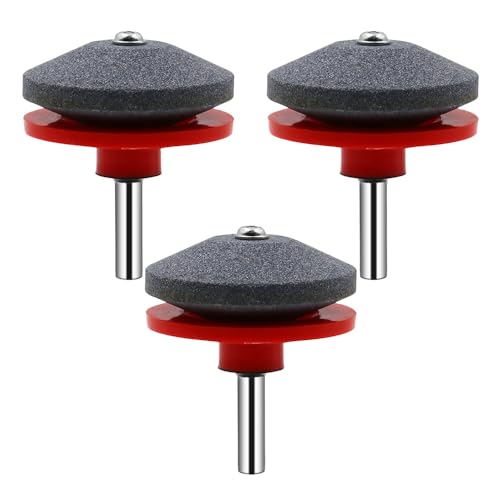 HomeJoySet 2025 Neue Rasenmäher-Klingenschärfer-Sets – Universal for Motor-/Handbohrmaschinen, 3-teilig (rot)​(Red,4) von HomeJoySet