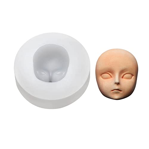 HomeJoySet 3D-Silikonform Aus Weichem Ton, Puppengesichtsformen – Kuchendekor, Schokolade, Süßigkeiten, Cupcakes, Werkzeuge Zur Seifenherstellung(D) von HomeJoySet