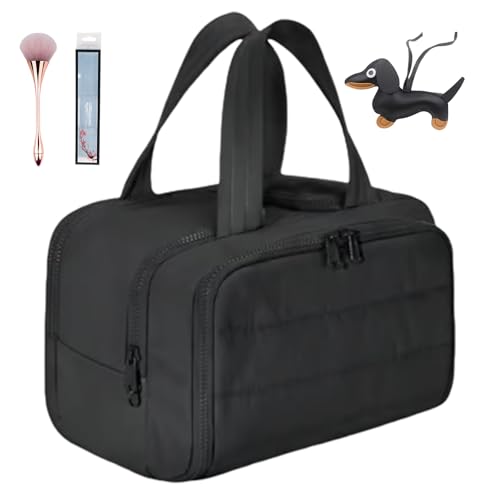 HomeJoySet Grüne, Weit Zu Öffnende 4-in-1-Reisekosmetiktasche Mit Großem Fassungsvermögen – Wasserdichter, Leichter Und Multifunktionaler Kulturbeutel for Damen(B) von HomeJoySet