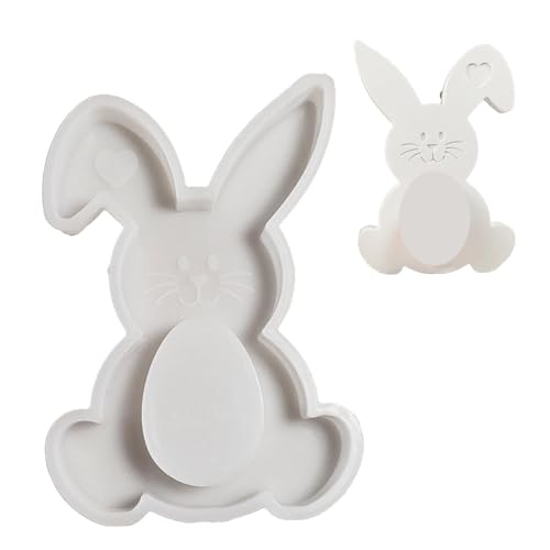 HomeJoySet Hasen-Ei-Silikonformen For Harz, Kerzenherstellung Und Basteln – Wiederverwendbare Tierformen von HomeJoySet