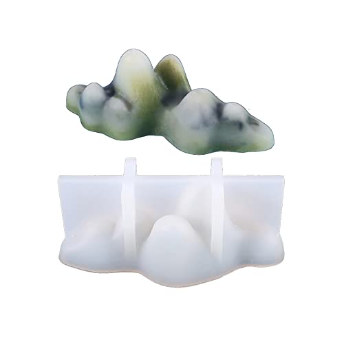 HomeJoySet Silikonform For Berg-Simulation, Einzigartige Handgefertigte Duftform Aus Ton, Gips Und Harz(B) von HomeJoySet