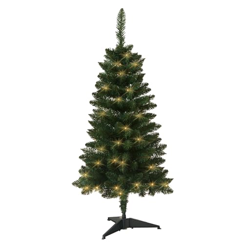 Vorbeleuchteter künstlicher Weihnachtsbaum 120 cm, batteriebetriebener Desktop-Weihnachtsbaum mit 70 LEDs und 210 Zweigspitzen, Mini-Weihnachtsbaumdekoration für drinnen und draußen Vorbeleuchteter künstlicher Weihnachtsbaum 120 cm, batteriebetriebener Desktop-Weihnachtsbaum mit 70 LEDs und 210 Zweigspitzen, Mini-Weihnachtsbaumdekoration für drinnen und draußen von HomeKaren