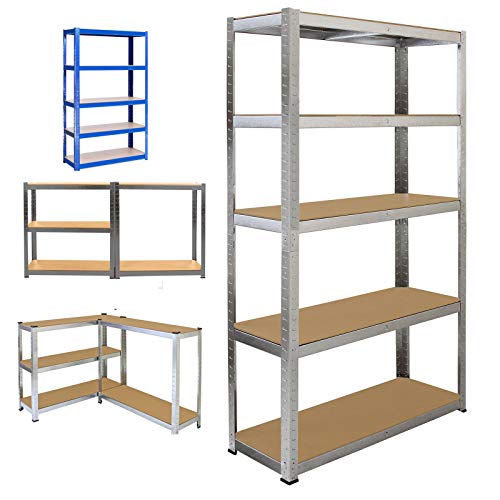 170cmx75cmx30cm Steckregal Lagerregal Kellerregal Regal Werkstattregal, Größen Und Farben Wählbar, Verzinkt Beschichtet 875kg, 5 Jahre Garantie 170cmx75cmx30cm Steckregal Lagerregal Kellerregal Regal Werkstattregal, Größen Und Farben Wählbar, Verzinkt Beschichtet 875kg, 5 Jahre Garantie von HomeKingdom