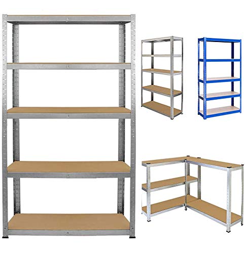 180cm x 90cm x 40cm Steckregal Lagerregal,Metall mit 5 böden MDF Platten Kellerregal Regal Werkstattregal, Verzinkt Beschichtet,bis 875KG belastbar 180cm x 90cm x 40cm Steckregal Lagerregal,Metall mit 5 böden MDF Platten Kellerregal Regal Werkstattregal, Verzinkt Beschichtet,bis 875KG belastbar von HomeKingdom