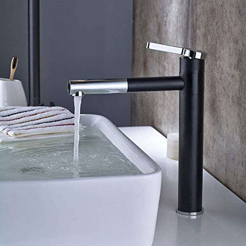 HomeLava 360° Drehbar Waschtischarmatur Schwenkbar Wasserhahn Bad Moderne Einhebelmischer Badarmatur Mischbatterie Armatur Hoch für Badezimmer Waschbecken Schwarz HomeLava 360° Drehbar Waschtischarmatur Schwenkbar Wasserhahn Bad Moderne Einhebelmischer Badarmatur Mischbatterie Armatur Hoch für Badezimmer Waschbecken Schwarz von HomeLava