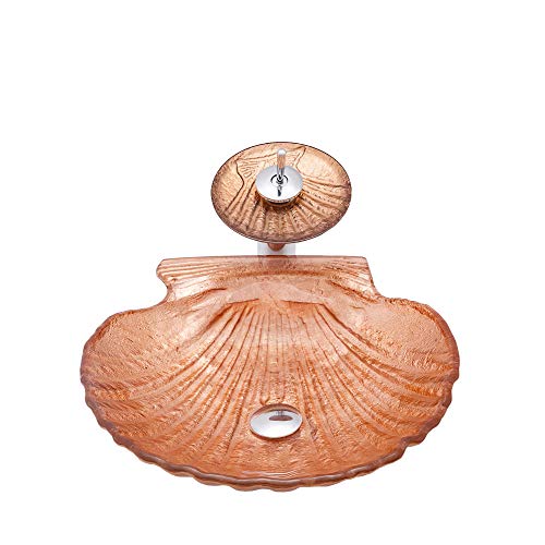 HomeLava Gehärtetes Glas Waschbecken Waschtisch Schalenform Aufsatzbecken Aufsatzwaschbecken Waschschale Aufsatzwaschtisch Spülbecken Becken inkl. Ablaufgarnitur und Wasserfall Wasserhahn HomeLava Gehärtetes Glas Waschbecken Waschtisch Schalenform Aufsatzbecken Aufsatzwaschbecken Waschschale Aufsatzwaschtisch Spülbecken Becken inkl. Ablaufgarnitur und Wasserfall Wasserhahn von HomeLava