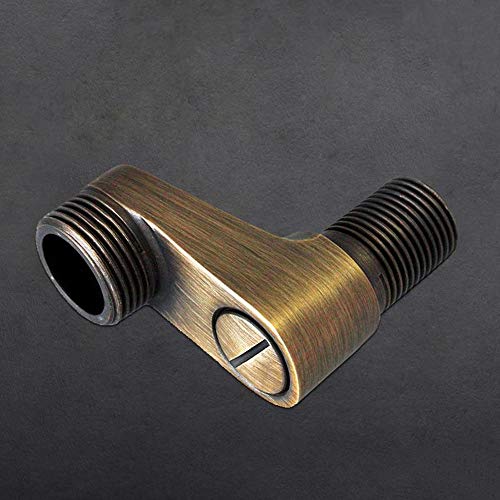 HomeLava S-Anschluss Bad Wasserhahn Zubehör 2er-Set massives Messing Badewannen-Wasserhahn-Adapter 1/2 x 3/4 Zoll mit Absperrventil und Rosette für Wandarmaturen HomeLava S-Anschluss Bad Wasserhahn Zubehör 2er-Set massives Messing Badewannen-Wasserhahn-Adapter 1/2 x 3/4 Zoll mit Absperrventil und Rosette für Wandarmaturen von HomeLava