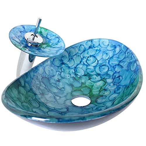 HomeLava Waschbecken Oval mit Wasserfall Wasserhahn HomeLava Waschbecken Oval mit Wasserfall Wasserhahn von HomeLava