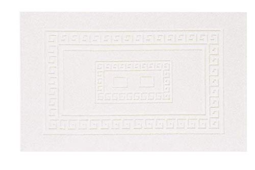 HomeLife Badezimmerteppich Weiß, 60X180 - Badematte saugstark - Maschinenwaschbarer Badteppich - Badvorleger & Duschvorleger mit italienischem Flair - Teppich für EIN schönes Badezimmer - Badematte von HomeLife