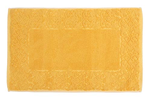 HomeLife Bunte,waschbare,hochwertige,rechteckige Badematte aus Baumwolle,klassischer und eleganter Duschkopf 60X90 Gelb von HomeLife