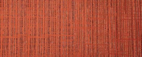 HomeLife Küchenteppich, rutschfest, waschbar, 52 x 160 cm, hergestellt in Italien, schmutzabweisender Läufer aus PVC, für Innen- und Außenbereich, modernes Muster von Linien auf orangefarbenem von HomeLife