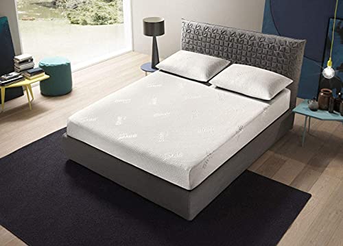 HomeLife - Matratzenschoner für Einzelbett (80 x 200), antibakteriell, mit Silberfäden, atmungsaktiv und hypoallergen, für Einzelbetten mit elastischen Ecken. von HomeLife