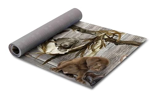 HomeLife PVC Küchenläufer waschbar & rutschfest | 52 × 100 cm | PVC Teppich Läufer für Küche, Flur & Bad | Polyester Teppich für Eingangsbereich Innen & Außenbereich | Design Rustikaler Charme von HomeLife