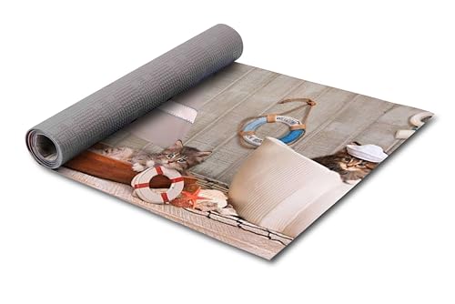 HomeLife PVC Küchenläufer waschbar & rutschfest | 52 × 120 cm | PVC Teppich Läufer für Küche, Flur & Bad | Polyester Teppich für Eingangsbereich Innen & Außenbereich | Seefahrerkätzchen HomeLife PVC Küchenläufer waschbar & rutschfest | 52 × 120 cm | PVC Teppich Läufer für Küche, Flur & Bad | Polyester Teppich für Eingangsbereich Innen & Außenbereich | Seefahrerkätzchen von HomeLife