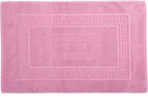 HomeLife Saugfähiger Badezimmerteppich 45 x 60 (2 Stück), hergestellt in Italien, waschbar, aus Baumwolle, Badteppich ohne Rutschfest, moderne Badteppiche von HomeLife