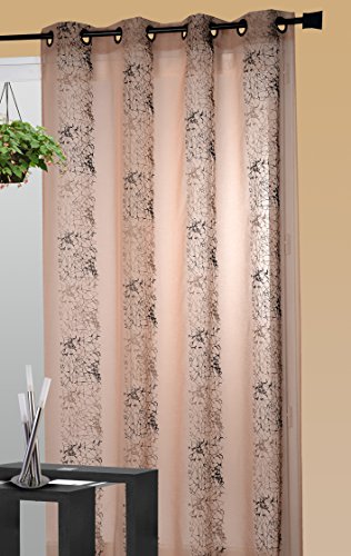 HomeMaison Vorhang, Bestickt, Beige 140 x 240 cm beige von HomeMaison.com