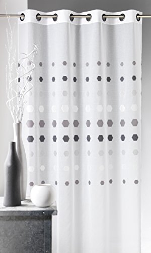 HomeMaison.com HM69806872 Vorhang, geometrisches Muster, Polyester, Farbe: Piment, 140 x 240 cm von HomeMaison.com