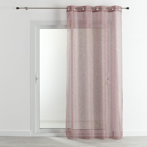 HomeMaison.com Gardine aus Etamin, mit Ösen, Rosenholz, 140 x 260 cm von HomeMaison.com