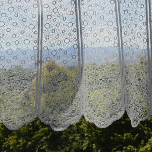 HomeMaison.com Gardine einfarbig – Schlaufen-Effekt – Verdunkelungsgardine – Weiß – Gardine 140 x 240 cm von HomeMaison
