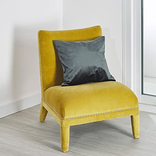 HomeMaison.com Kissen, Velours, einfarbig, Anthrazit – 045 x 045 cm von HomeMaison.com