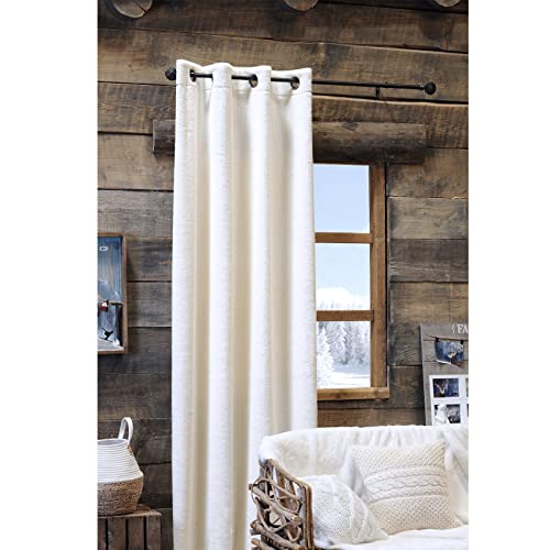 HomeMaison.com Möbelvorhang – Vorhang Ecru, 140 x 260 cm, Verdunkelungsvorhang von HomeMaison.com