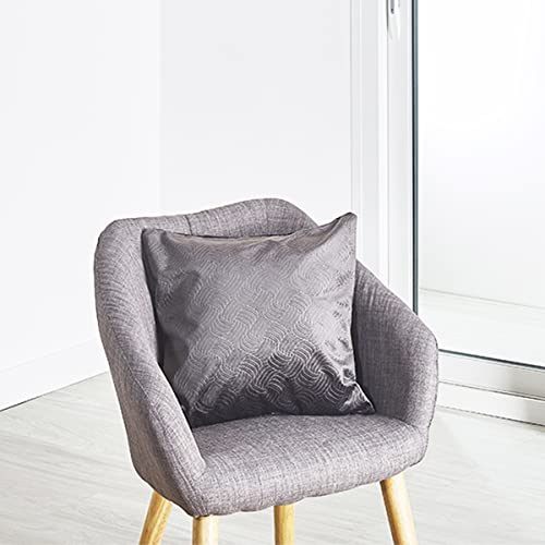 HomeMaison.com Samtkissen mit Muster, Grau, 45 x 45 cm von HomeMaison.com