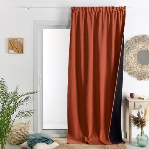 Home Maison HomeMaison Thermovorhang – Verdunkelungsvorhang – Terracotta – Vorhang 140 x 260 cm von HomeMaison.com