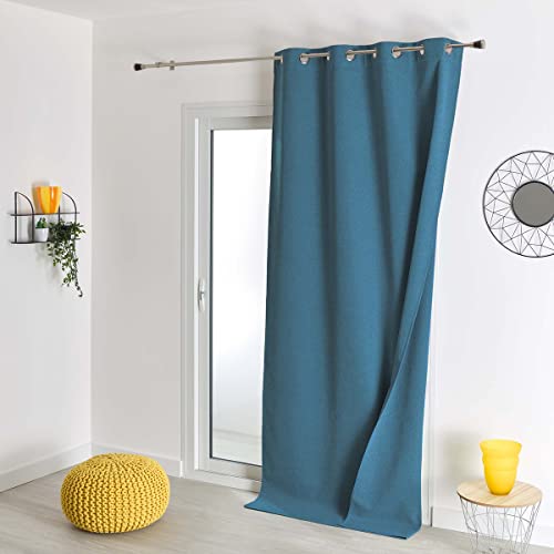 HomeMaison.com Vorhang, Blickdicht, doppelseitig, Petrolblau, 135 x 260 cm von HomeMaison.com