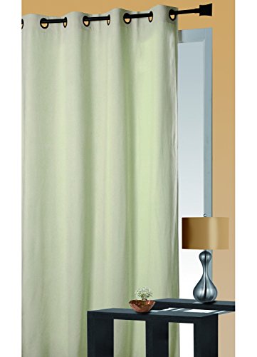 HomeMaison.com Vorhang zur Klang- und Wärmeisolierung 140 x 260 cm Ecru von HomeMaison.com