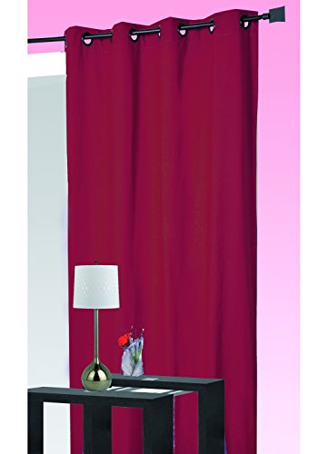 HomeMaison.com Vorhang zur Klang- und Wärmeisolierung 140 x 260 cm rot von HomeMaison.com