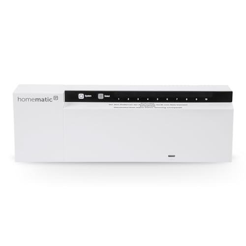 Homematic IP Smart Home Fußbodenheizungscontroller – 10-Fach, 24 V, Digitale Steuerung Fußbodenheizung mit oder ohne App, Energie sparen, 143238A0 von Homematic IP