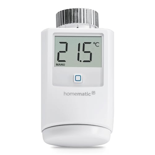 Homematic IP Smart Home Heizkörperthermostat, digitaler Thermostat Heizung, Heizungsthermostat, Steuerung per App, Alexa & Google Assistant, einfache Installation, Energie sparen, 140280A0 Homematic IP Smart Home Heizkörperthermostat, digitaler Thermostat Heizung, Heizungsthermostat, Steuerung per App, Alexa & Google Assistant, einfache Installation, Energie sparen, 140280A0 von Homematic