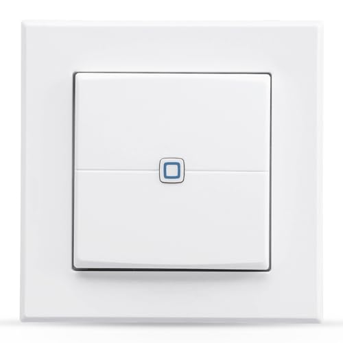 Homematic IP Smart Home Wandtaster – 2-Fach, Wandschalter, Zwei Tasten, Zubehör für Ihr Homematic IP Smart Home, universell einsetzbar, schaltet Aktoren und Thermostate, kabellos, 140665A0 von Homematic IP