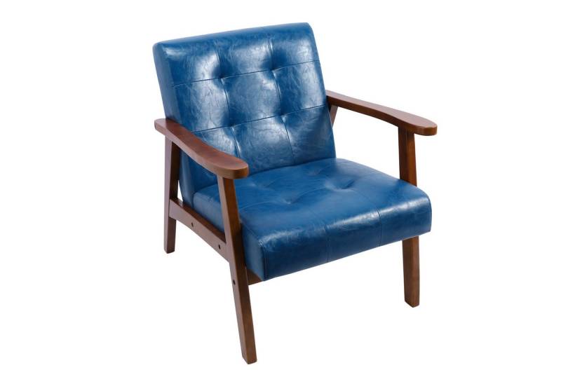 HomeMiYN Loungesessel Retro Holzsessel Loungesessel Polsterstuhl Wohnzimmer mit Armlehnen HomeMiYN Loungesessel Retro Holzsessel Loungesessel Polsterstuhl Wohnzimmer mit Armlehnen von HomeMiYN