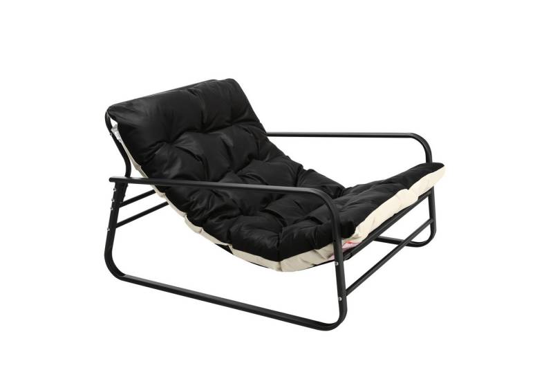 HomeMiYN Loungesessel Sessel wohnzimmer Gartenliege mit Wendekissen Loungesessel (2er set,bestehend aus sessel mit Gepolsterten Kissen), für kinder,2 erwachsene von HomeMiYN