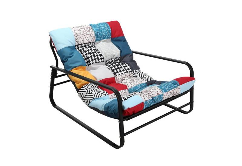 HomeMiYN Loungesessel Sessel wohnzimmer Gartenliege mit Wendekissen Loungesessel (2er set,bestehend aus sessel mit Gepolsterten Kissen), für kinder,2 erwachsene von HomeMiYN