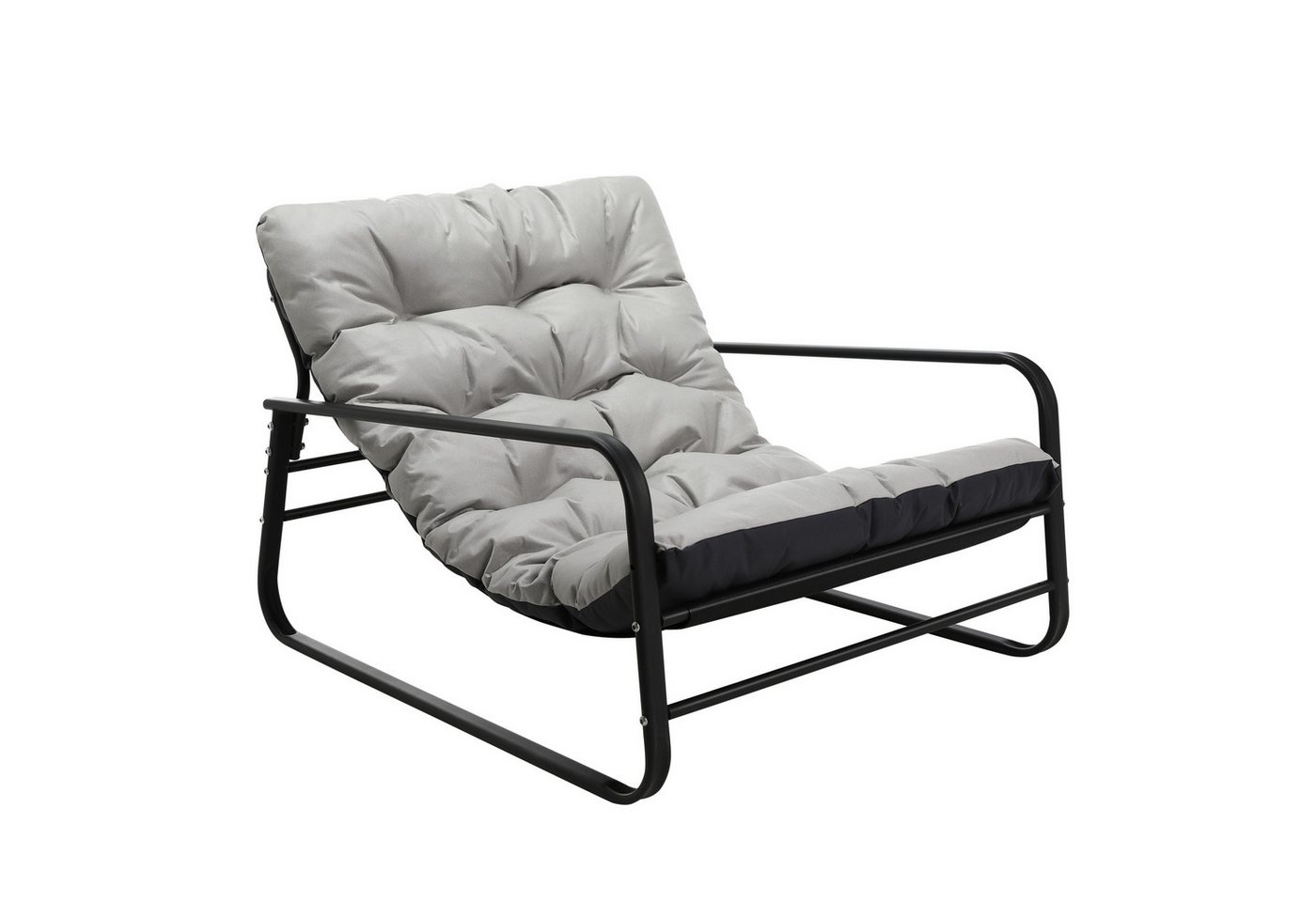 HomeMiYN Loungesessel Sessel wohnzimmer Gartenliege mit Wendekissen Loungesessel (2er set,bestehend aus sessel mit Gepolsterten Kissen), für kinder,2 erwachsene von HomeMiYN
