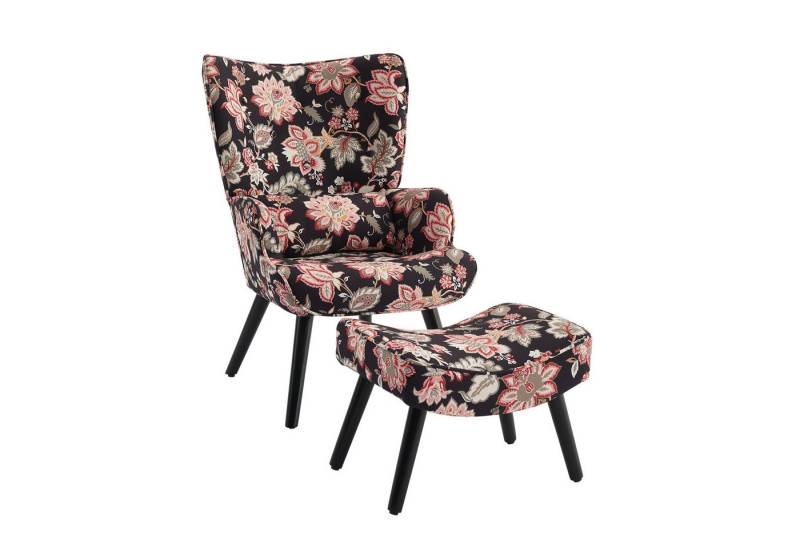 HomeMiYN Ohrensessel Relaxsessel Lehnstühle Patchwork Ohrensessel mit Hocker lesesessel, Chair HomeMiYN Ohrensessel Relaxsessel Lehnstühle Patchwork Ohrensessel mit Hocker lesesessel, Chair von HomeMiYN