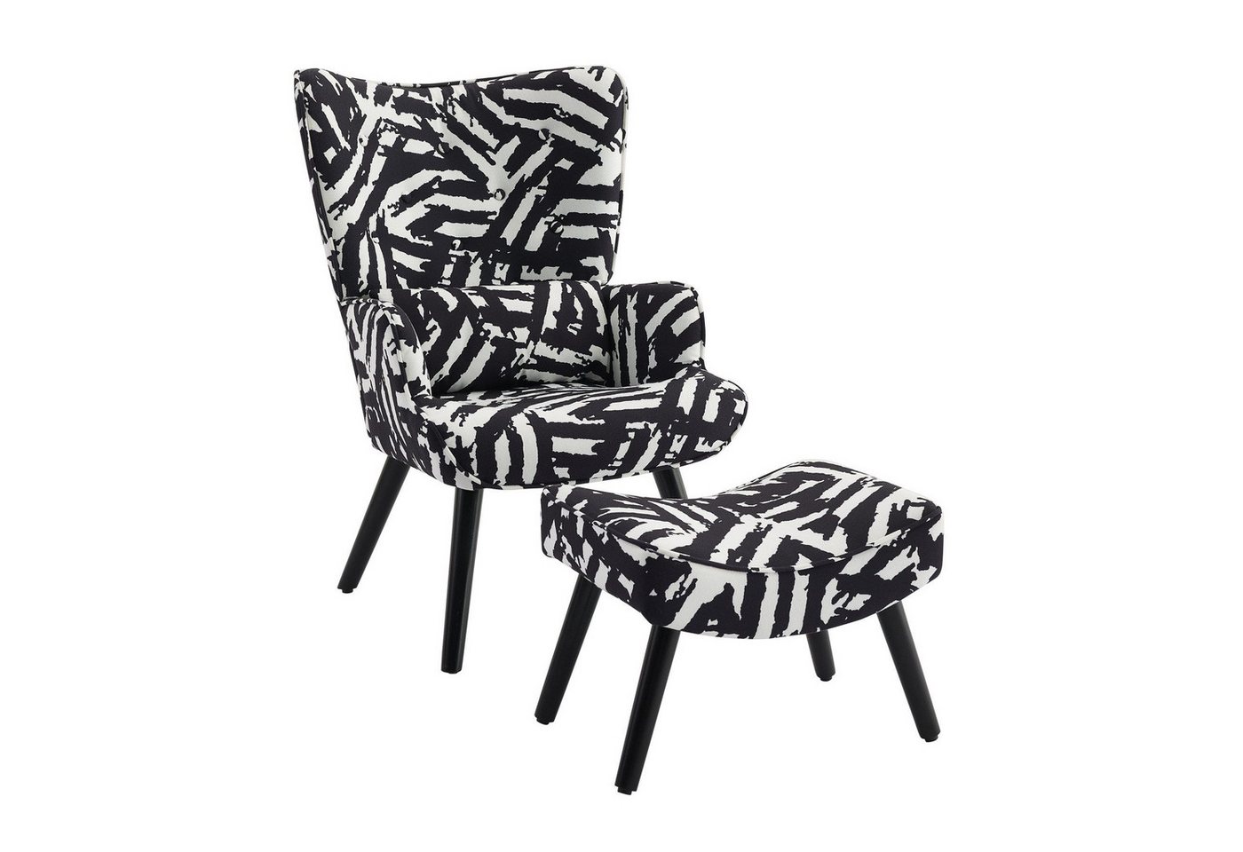HomeMiYN Ohrensessel Relaxsessel mit Hocker Patchwork Sessel Ohrensessel Sessel Wohnzimmer HomeMiYN Ohrensessel Relaxsessel mit Hocker Patchwork Sessel Ohrensessel Sessel Wohnzimmer von HomeMiYN