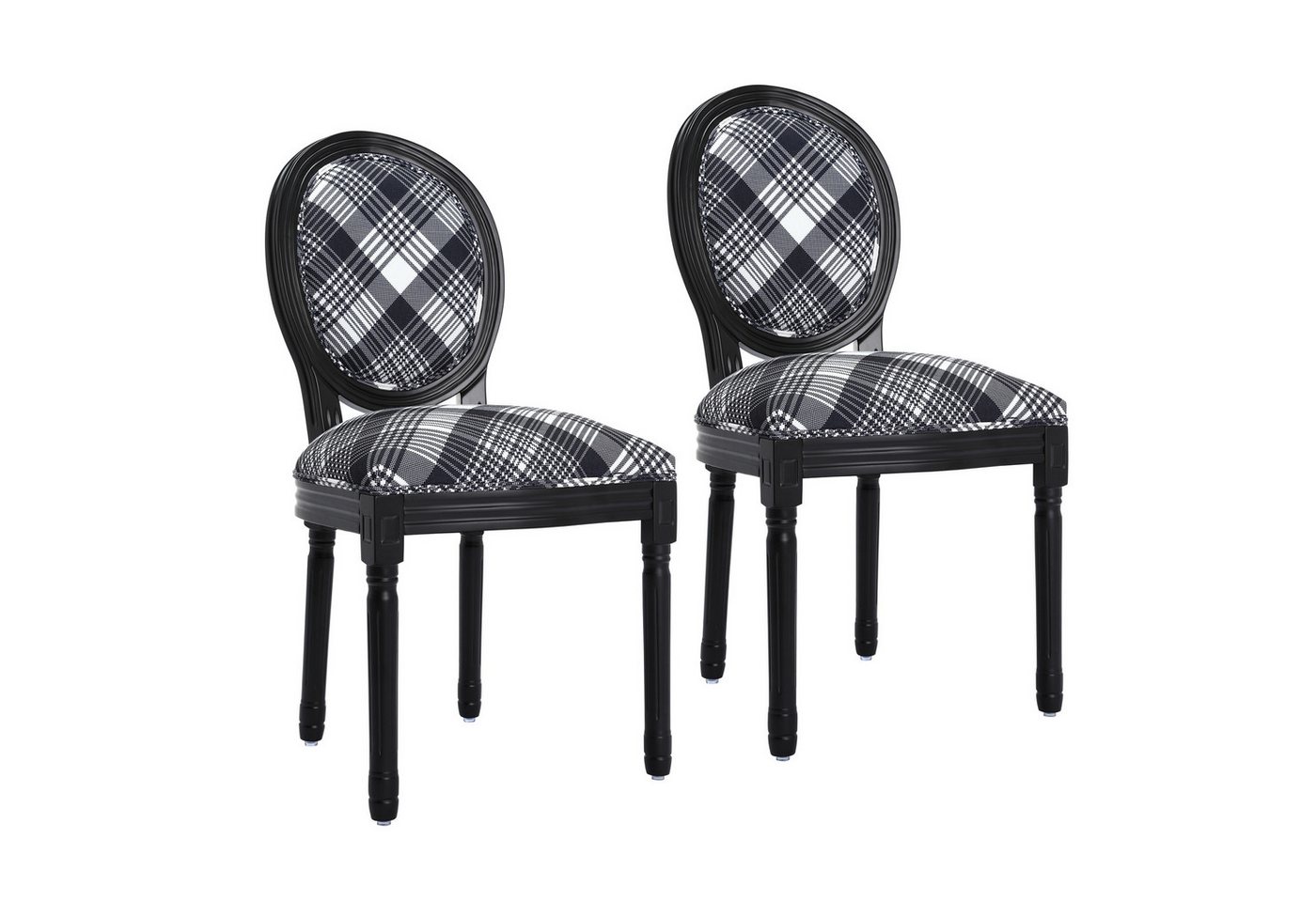 HomeMiYN Polsterstuhl Esszimmerstuhl (2 St),Polsterstuhl mit edler Knopfheftung Rückenlehne, 2er Set von HomeMiYN