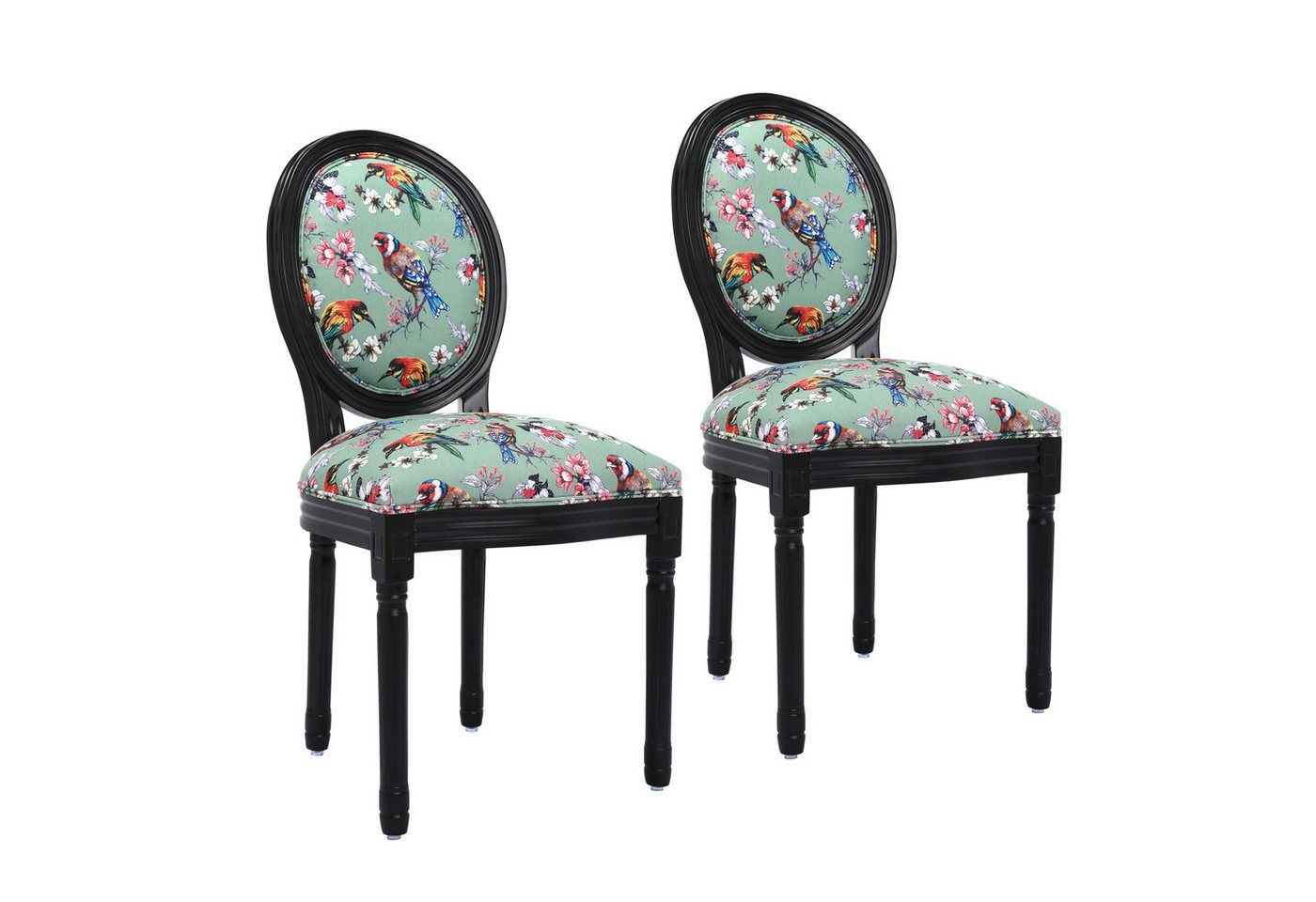 HomeMiYN Polsterstuhl Esszimmerstuhl (2 St),Polsterstuhl mit edler Knopfheftung Rückenlehne, 2er Set von HomeMiYN