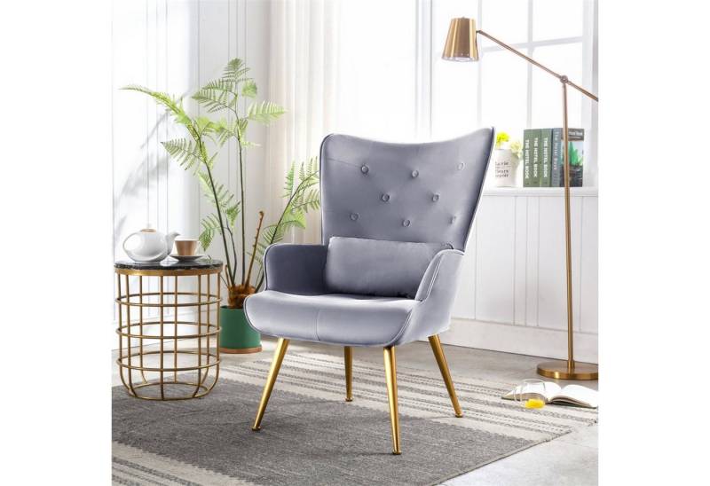 HomeMiYN Relaxsessel Samt Sessel Lounge Vintager Polstersessel Relaxsessel Fernsehsessel von HomeMiYN