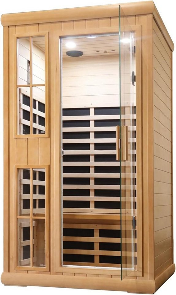 HomeMiYN Sauna Far Infrared Sauna, 1 to 2 Person Canadian Hemlock Home Sauna Spa von HomeMiYN