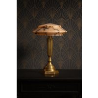 Art Deco Bankerlampe "Paris" Mit Rosa Opalglasschirm, Messing, Vintage 1935 Art Deco Bankerlampe "Paris" Mit Rosa Opalglasschirm, Messing, Vintage 1935 von HomeOfTheOldWorld