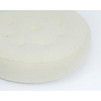 Handgemachter Runder Ottomane/Handgemacht, Jede Größe Auf Anfrage von HomeOfWool